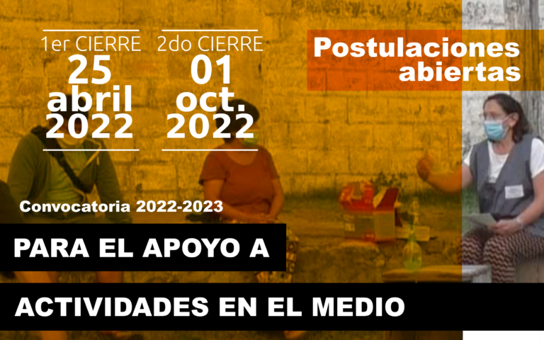 Convocatoria para el Apoyo a Actividades en el Medio 2022-2023