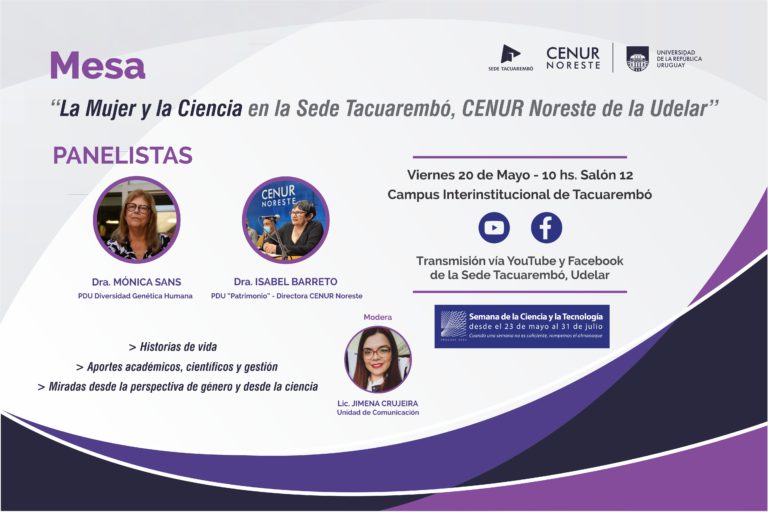 Mesa: La Mujer y la Ciencia en la Sede Tacuarembó, Udelar con Mónica Sans e Isabel Barreto
