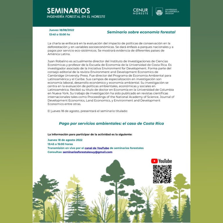Seminario sobre Economía Forestal