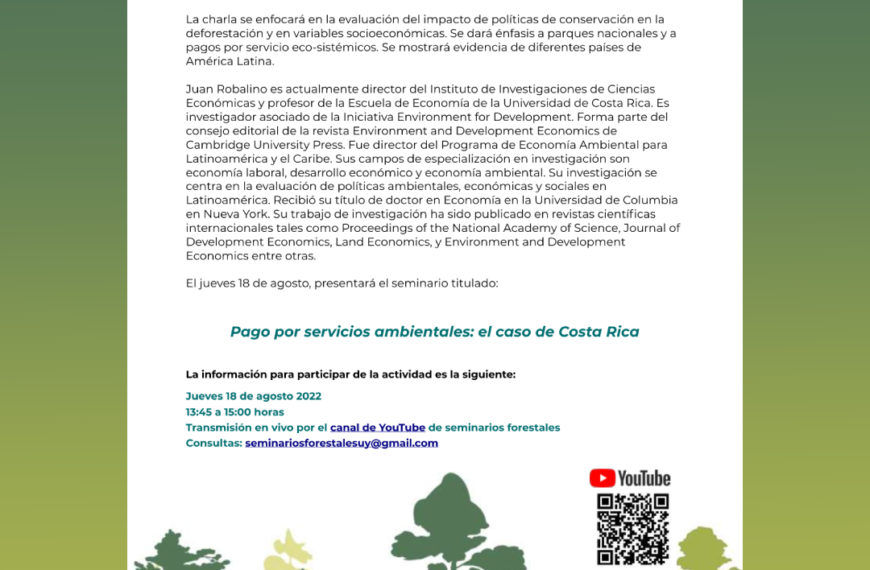 Seminario sobre Economía Forestal