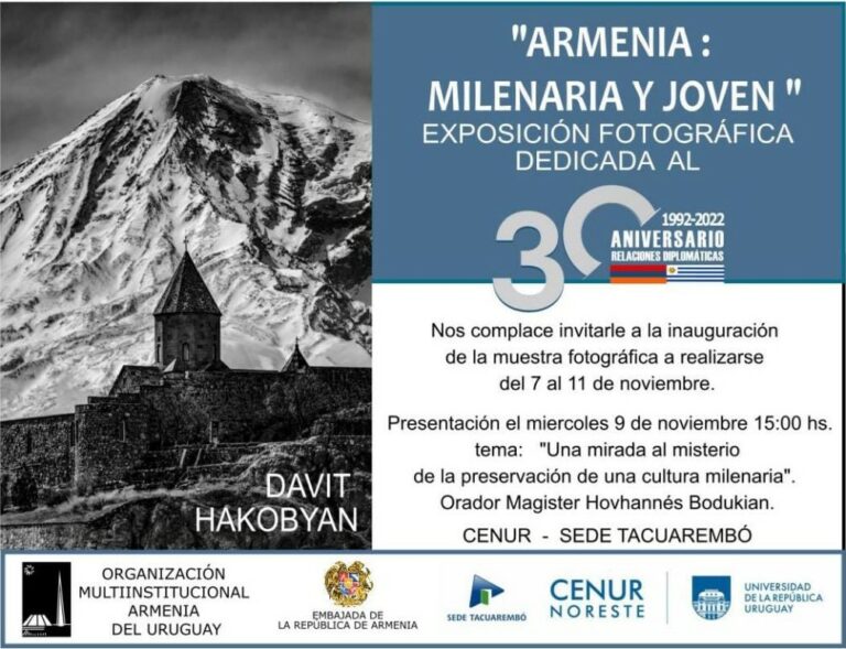 Exposición fotográfica «Armenia: Milenaria y joven»