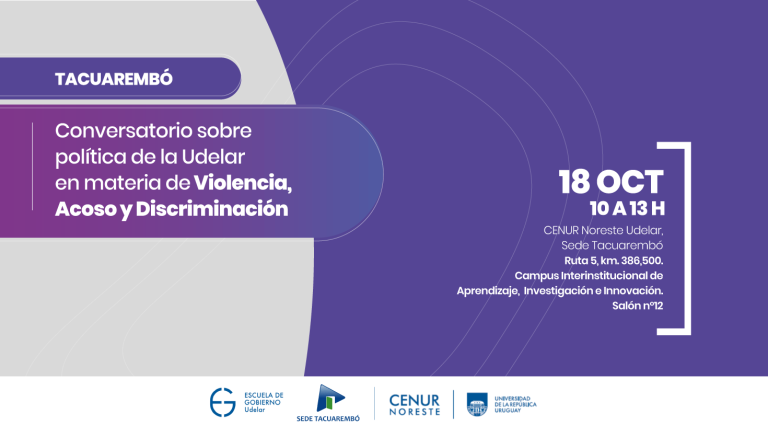 Conversatorio sobre política Udelar en casos de acoso, violencia y discriminación