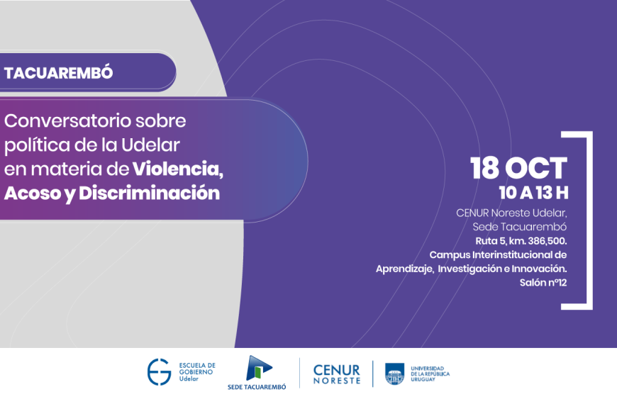 Conversatorio sobre política Udelar en casos de acoso, violencia y discriminación