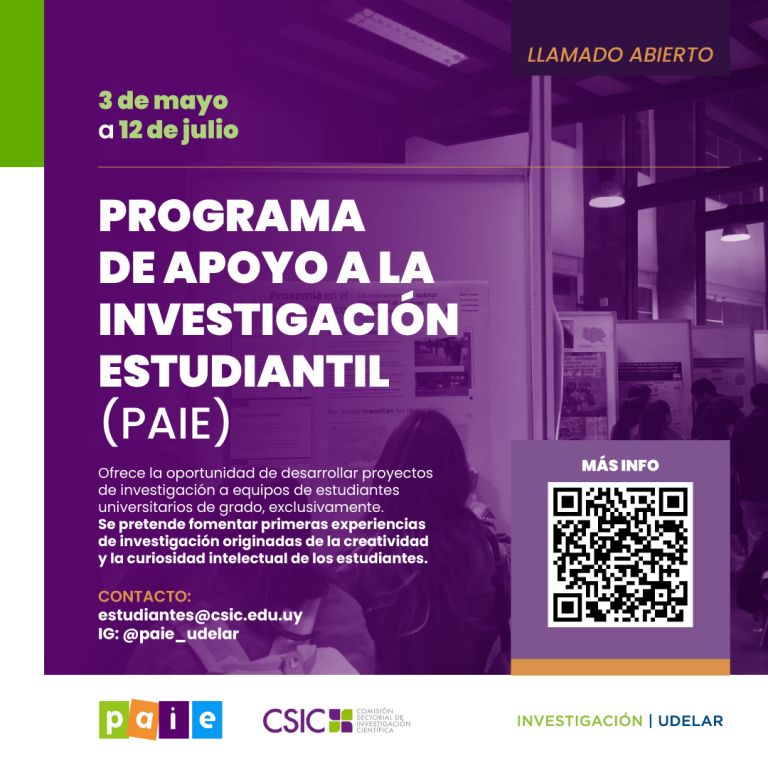 Convocatoria abierta a Proyectos de Investigación Estudiantil