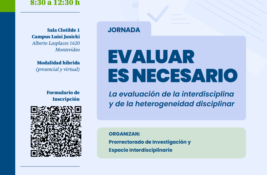 Nuevo evento del ciclo «Evaluar es necesario» se centrará en la interdisciplina