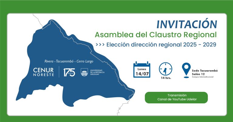 Lunes 14 de julio: Sesión Asamblea del Claustro Regional para elección de Dirección Regional periodo 2025-2029